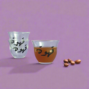 Glass Gahwa Cups - 6pcs - The Dana Store